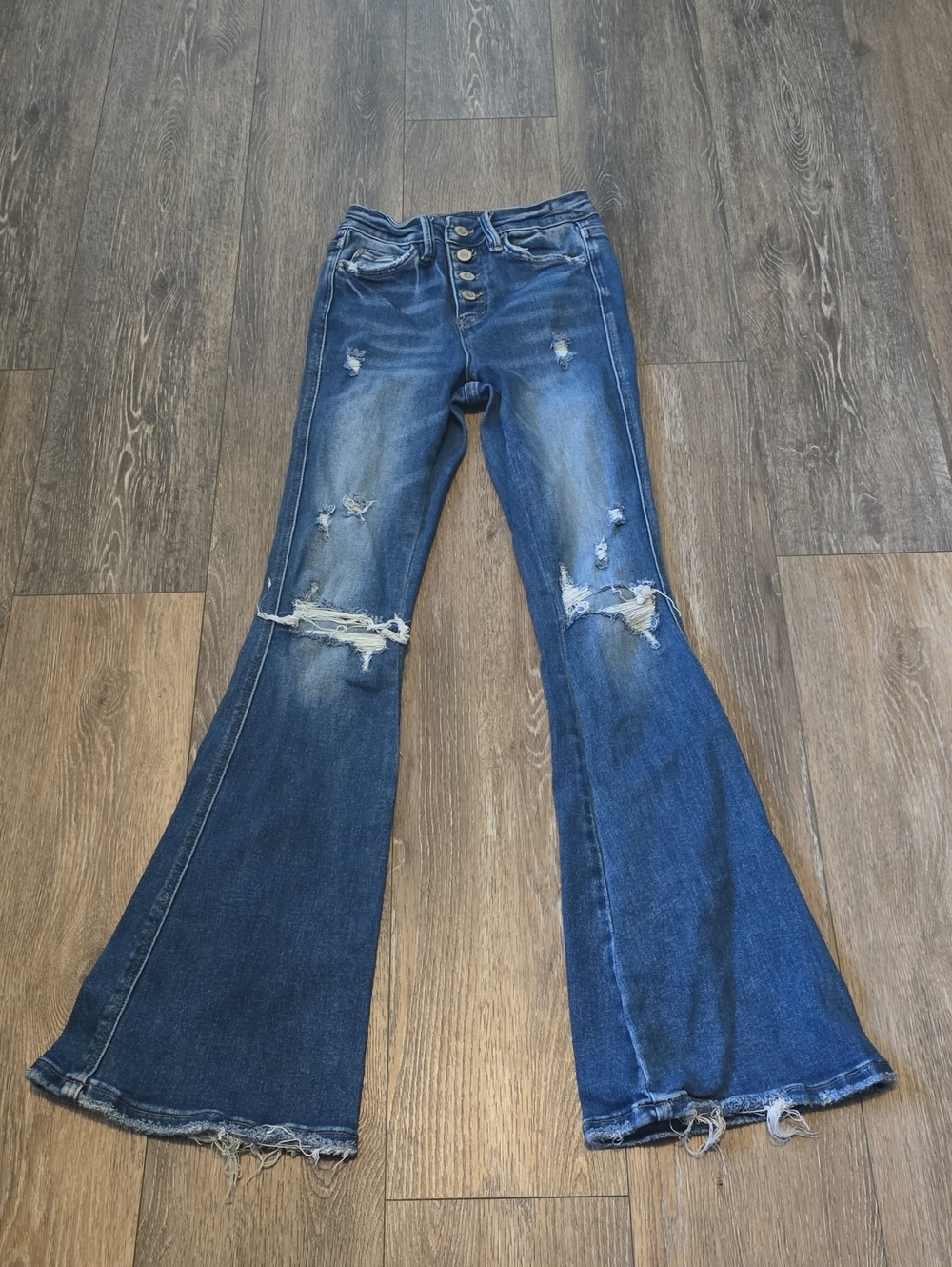 Flying Monkey Women's Size 23 High Rise Flare Jeans Pants
